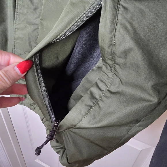 Green black zip front coat Columbia Mens L - Picture 16 of 16